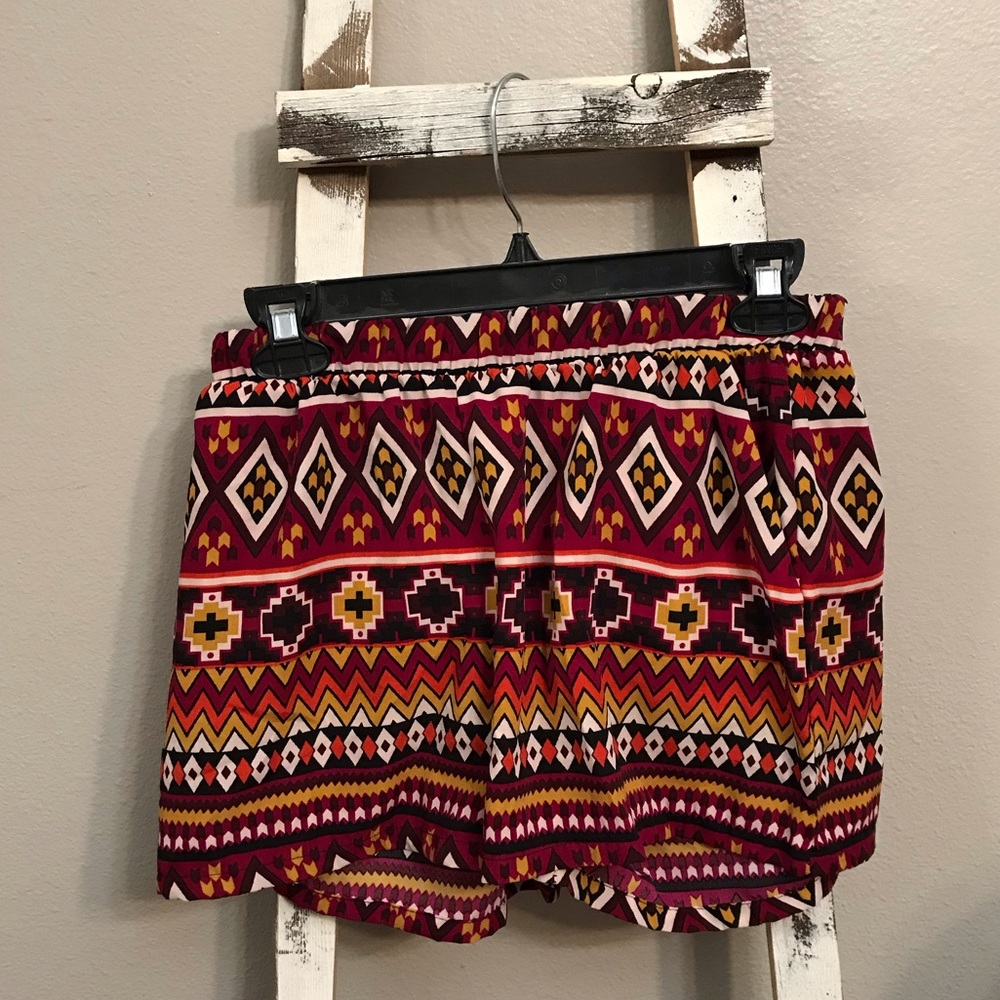 Aztec Pattern Shorts